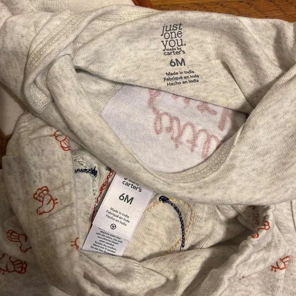 CARTERS - EUC 6 month thanksgiving outfit